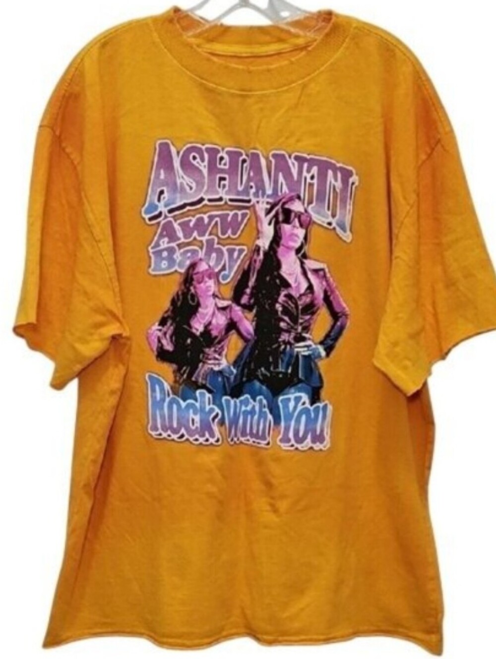 Ashanti Aww Baby Rock With You Graphic Band Tee Size Large New R&B Singer